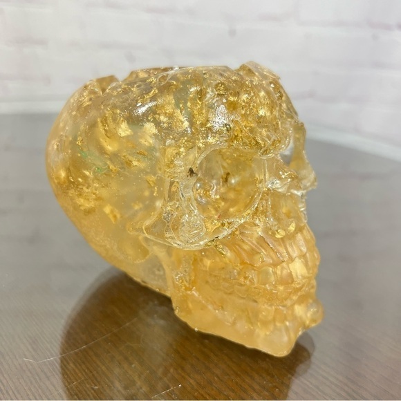 RESIN EPOXY with Gold Flakes Planter/ash tray Pen Holder. - Picture 9 of 16